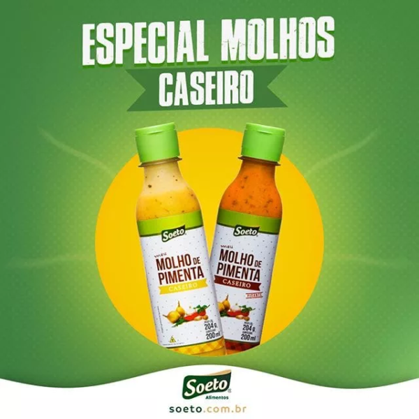 Molho de Pimenta Caseiro Picante 200ml